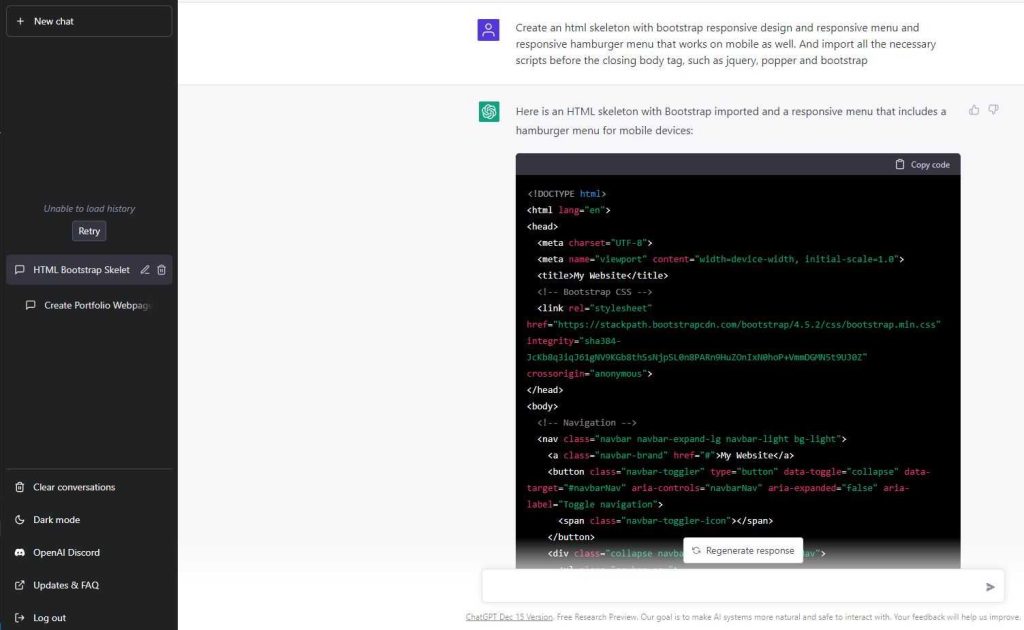 Chatgpt Generate Html Prompt Tips For Effective Web Coding