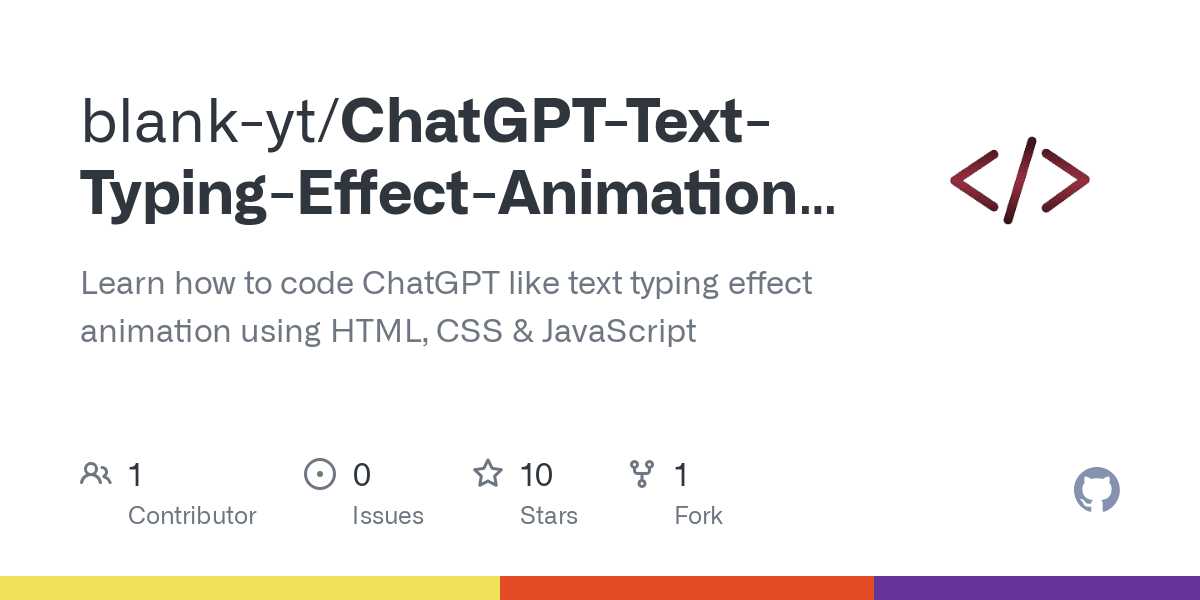 Chatgpt Typing Effect With Html Tags For Web Design