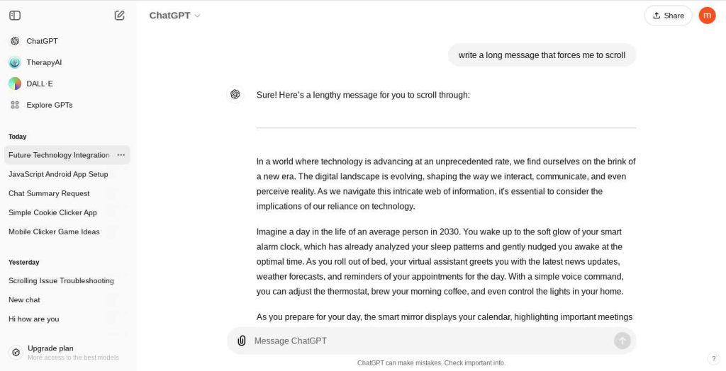 Why Can’T I Scroll Down On Chatgpt: Common Issues Explained