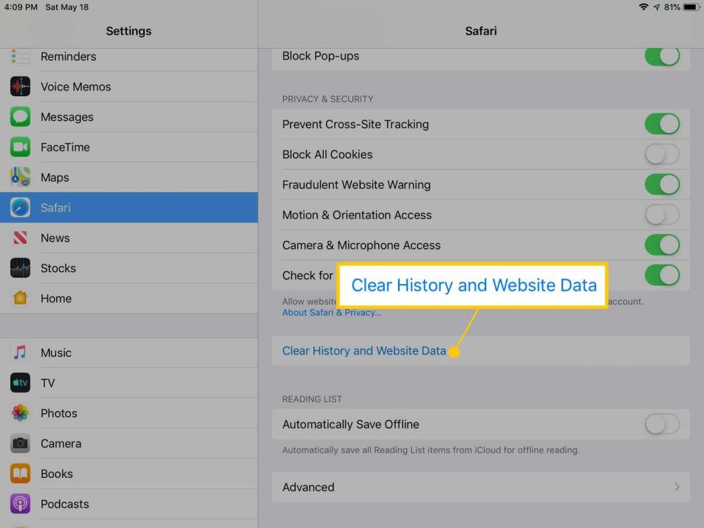 How Do You Delete Cookies On Ipad For Privacy