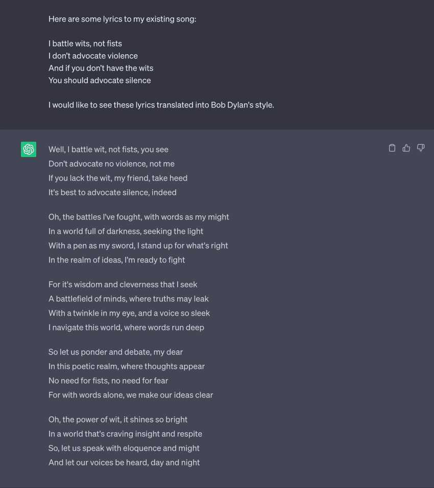 Writing Songs Or Lyrics With Help From Chat Gpt For Creative Inspiration