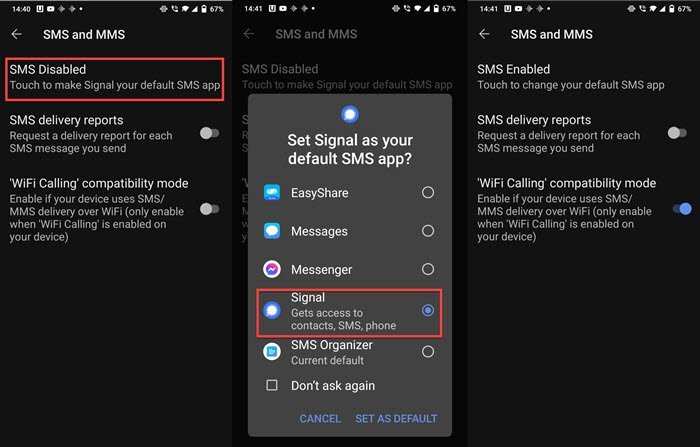 How To Make Signal Default Messenger On Android