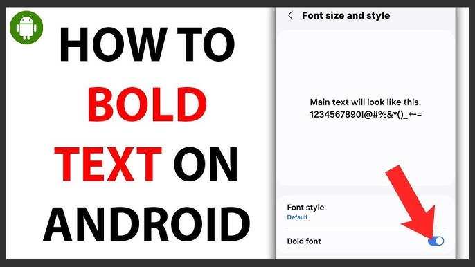 How To Make Text Bold In Android For Better Readability