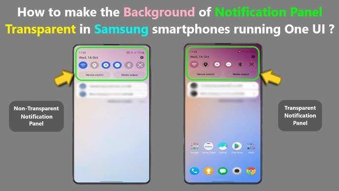 How To Make The Notification Bar Transparent Android