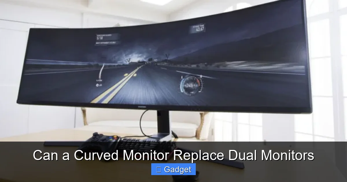 Can a Curved Monitor Replace Dual Monitors