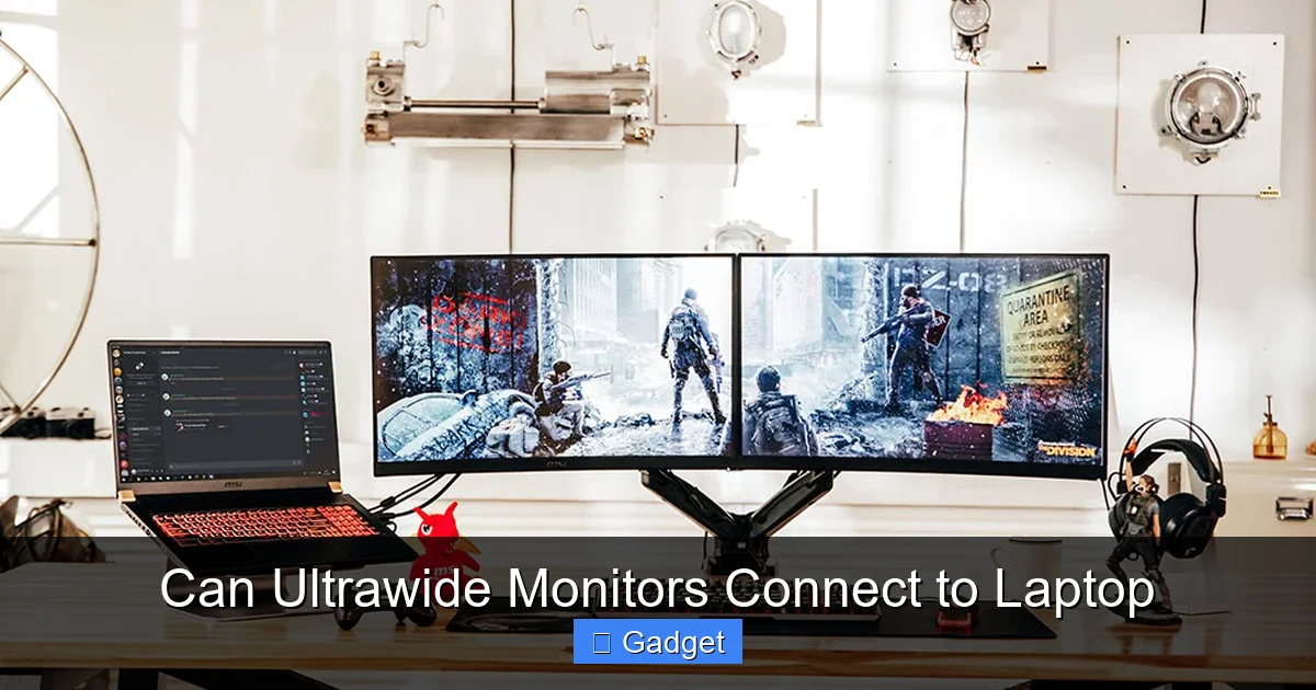 Can Ultrawide Monitors Connect to Laptop