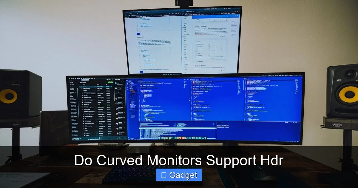Do Curved Monitors Support Hdr