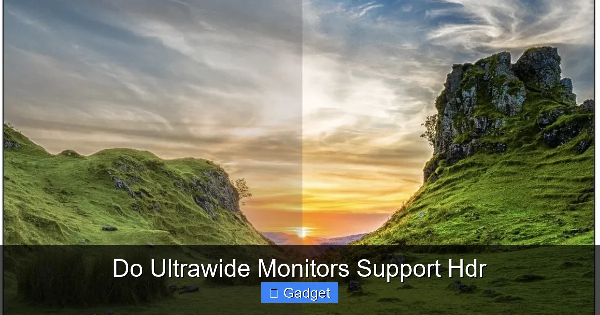 Do Ultrawide Monitors Support Hdr