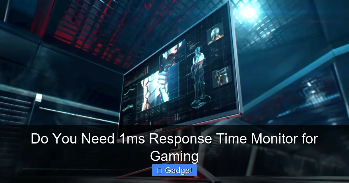 Do You Need 1ms Response Time Monitor for Gaming