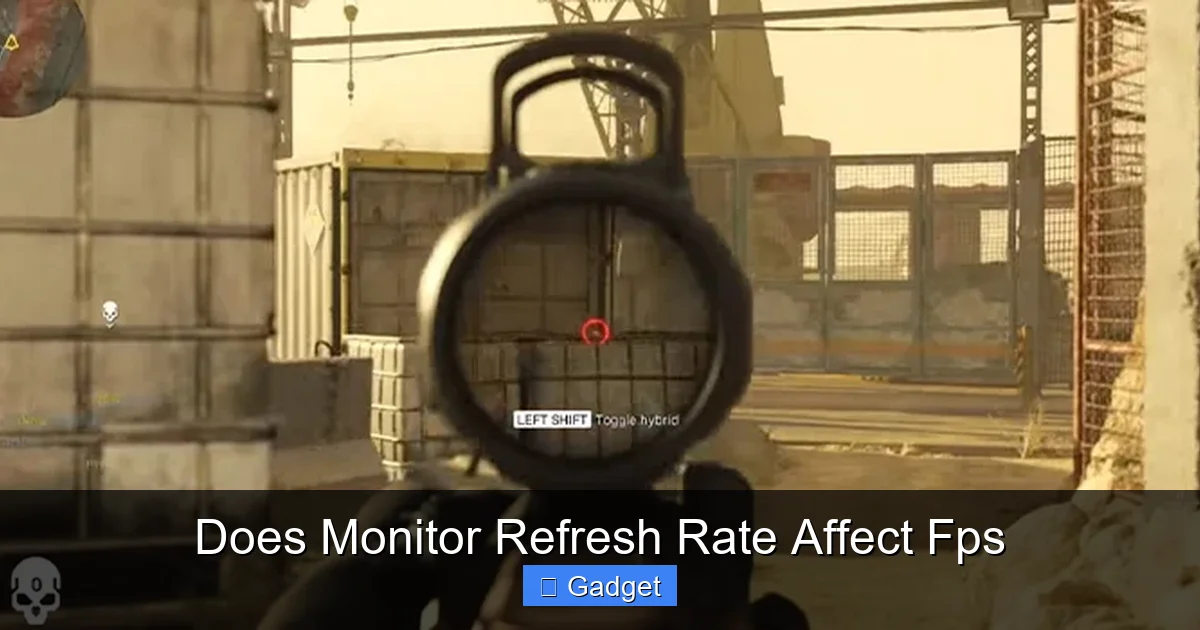 Does Monitor Refresh Rate Affect Fps