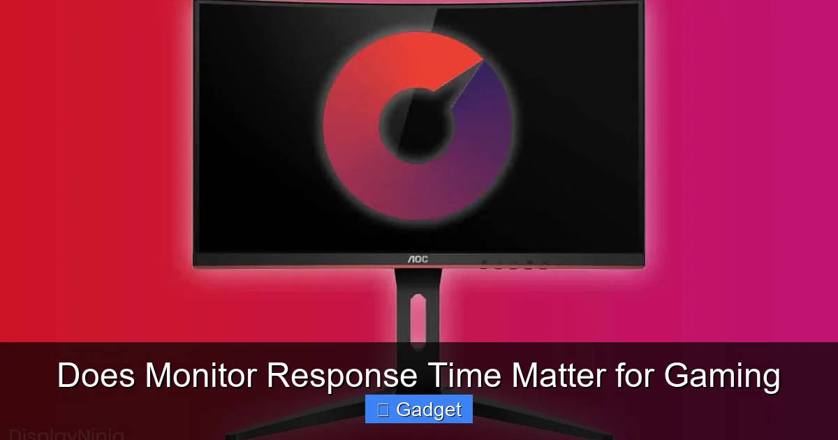 Does Monitor Response Time Matter for Gaming
