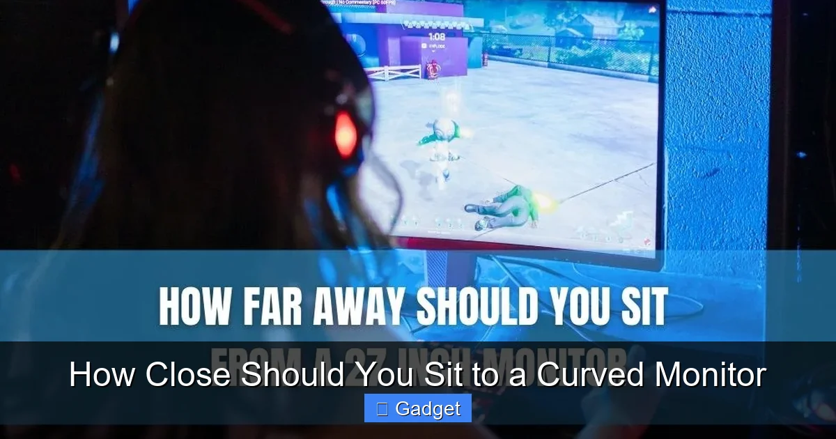 How Close Should You Sit to a Curved Monitor