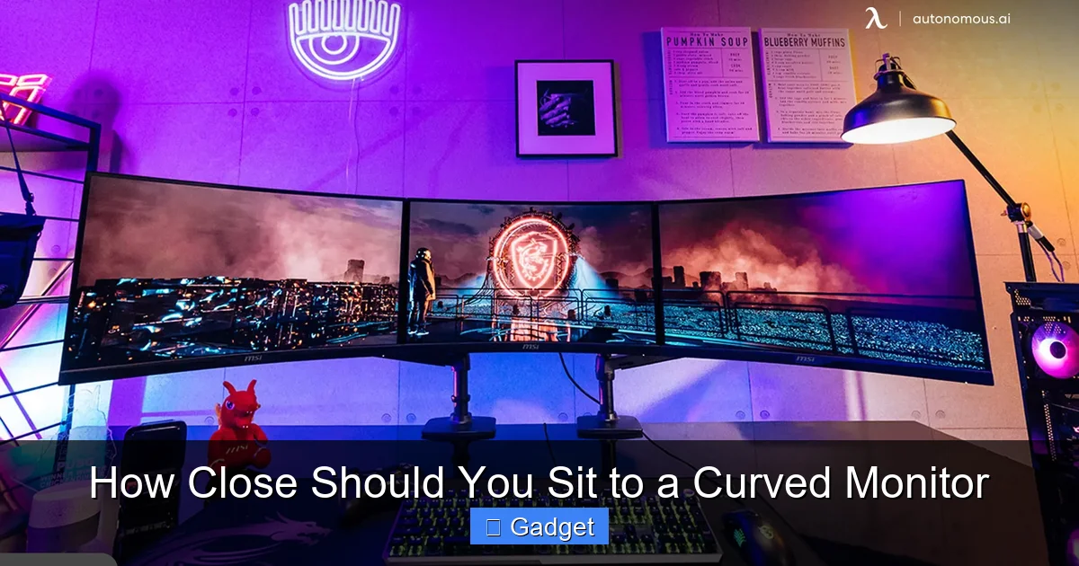 How Close Should You Sit to a Curved Monitor