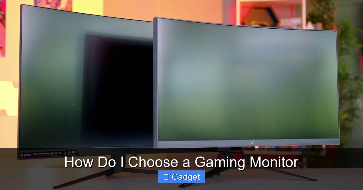How Do I Choose a Gaming Monitor