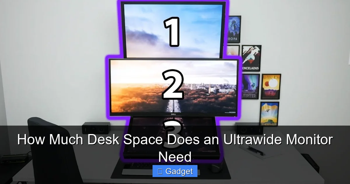 How Much Desk Space Does an Ultrawide Monitor Need