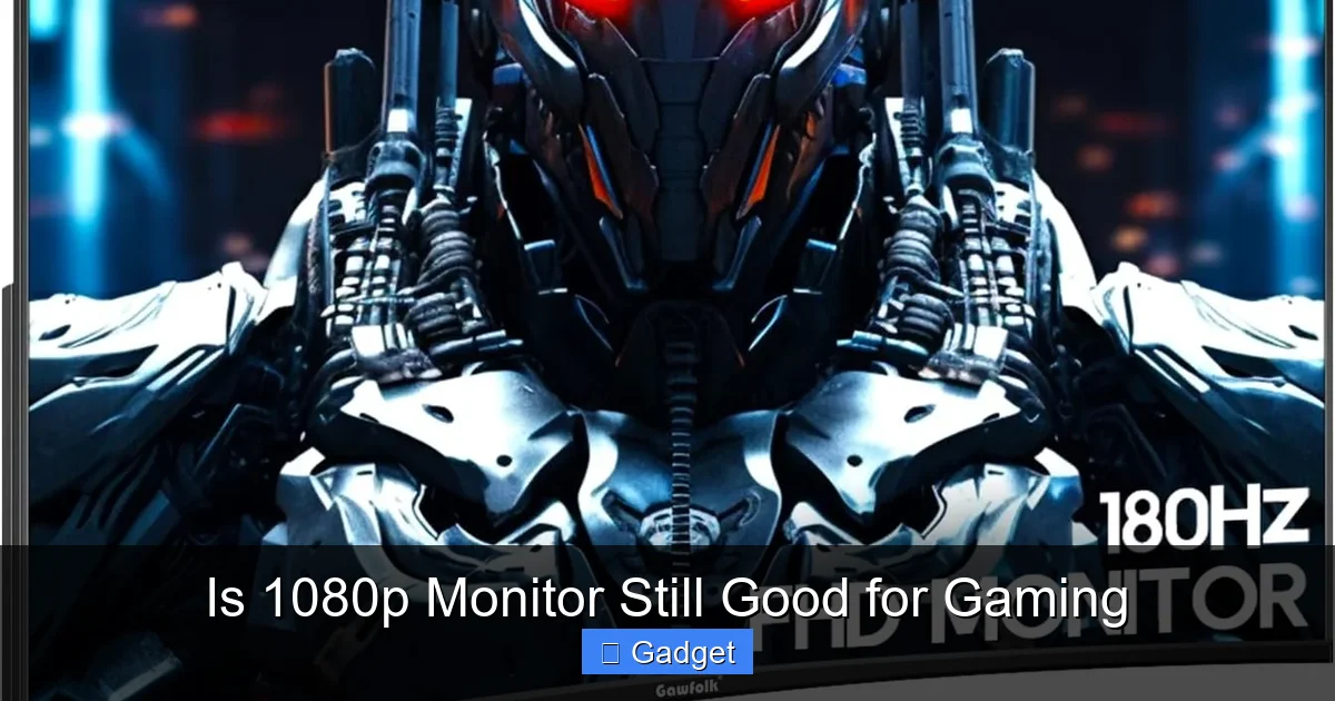 Is 1080p Monitor Still Good for Gaming