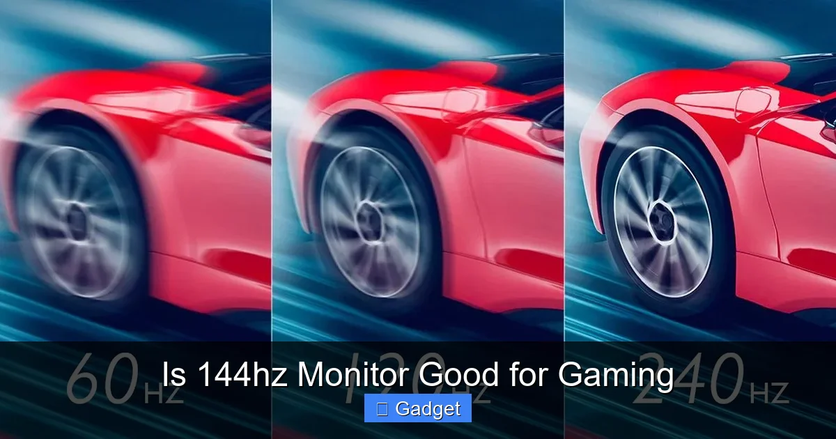 Is 144hz Monitor Good for Gaming