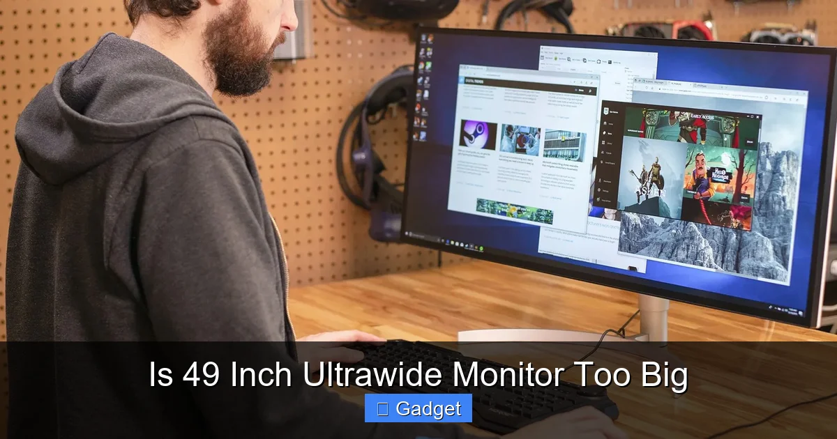 Is 49 Inch Ultrawide Monitor Too Big