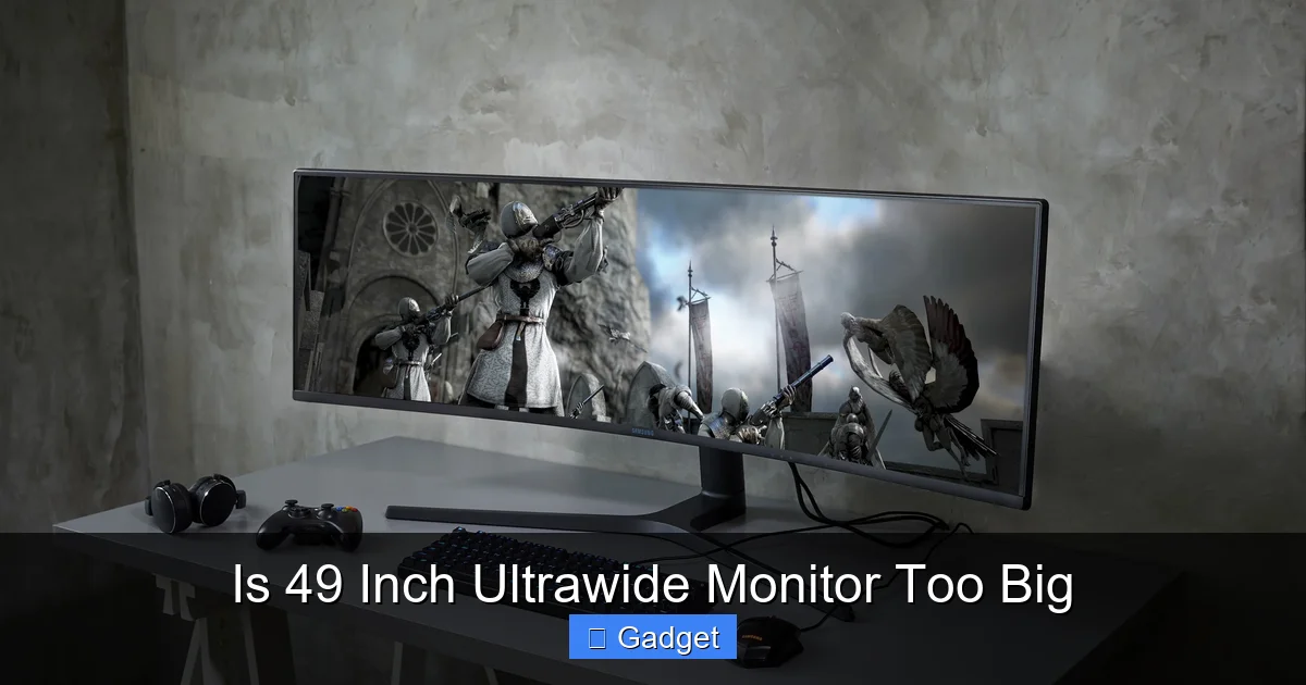 Is 49 Inch Ultrawide Monitor Too Big