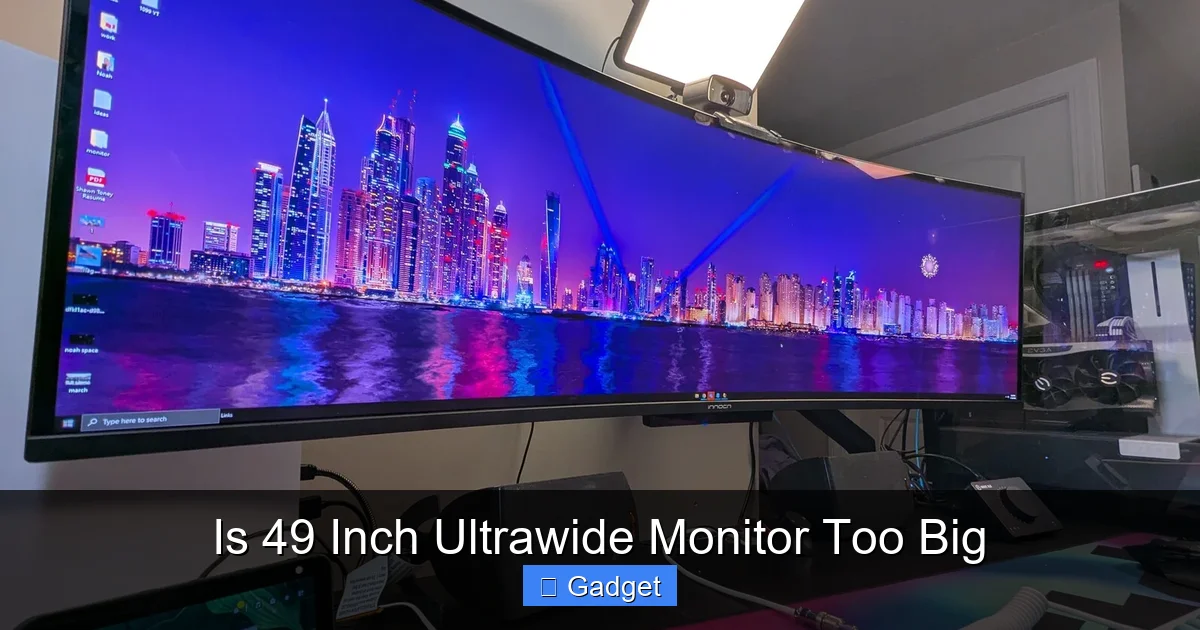 Is 49 Inch Ultrawide Monitor Too Big