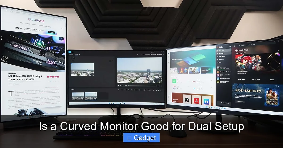 Is a Curved Monitor Good for Dual Setup
