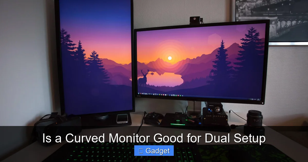 Is a Curved Monitor Good for Dual Setup