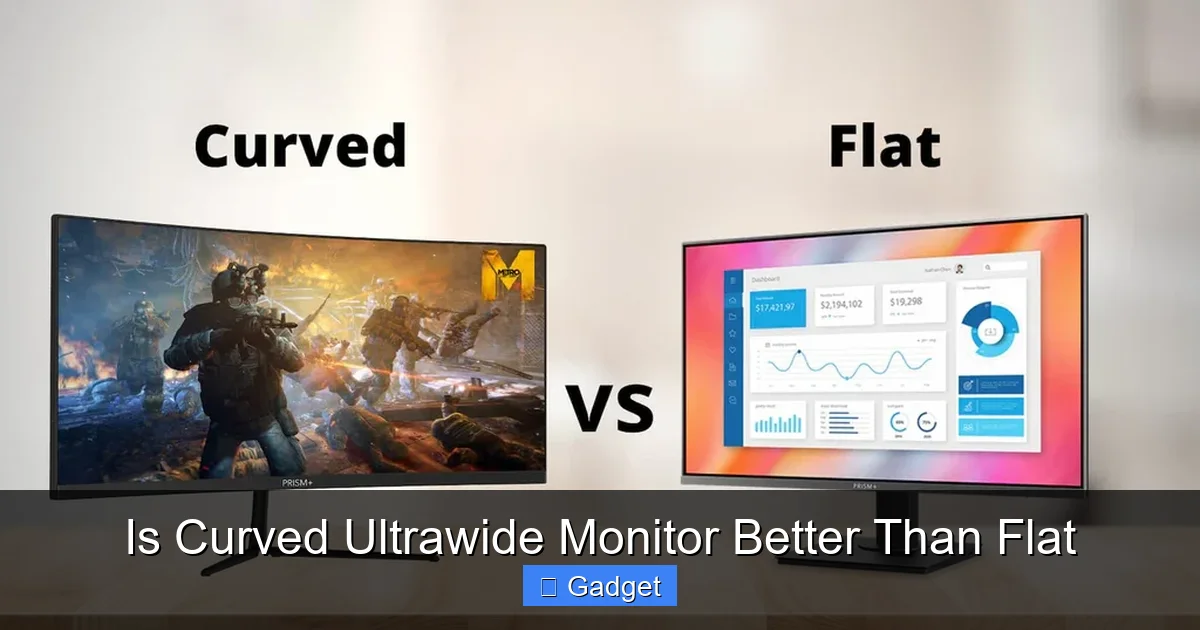 Is Curved Ultrawide Monitor Better Than Flat