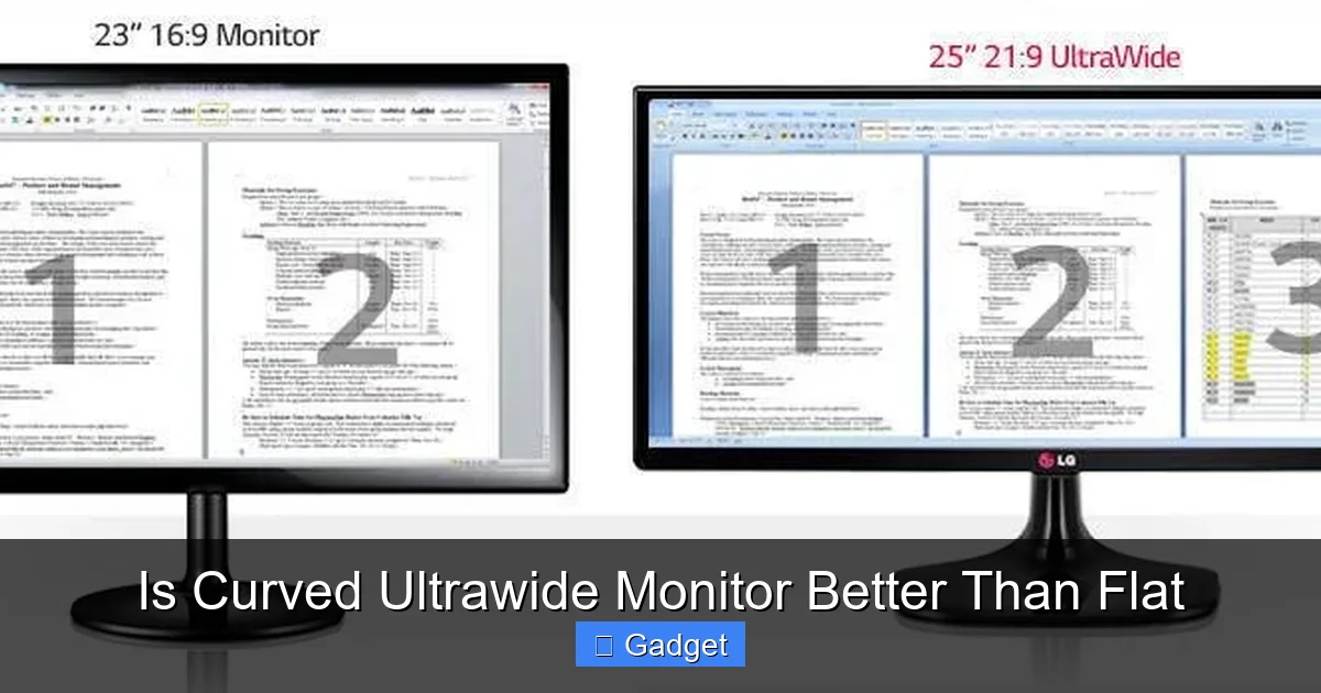 Is Curved Ultrawide Monitor Better Than Flat