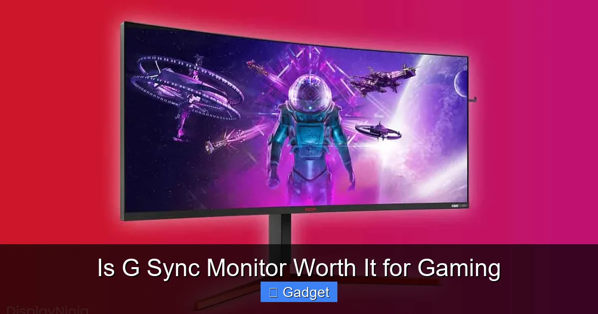 A gamer using a G-Sync monitor with a clean, tear-free display in a fast-paced racing game