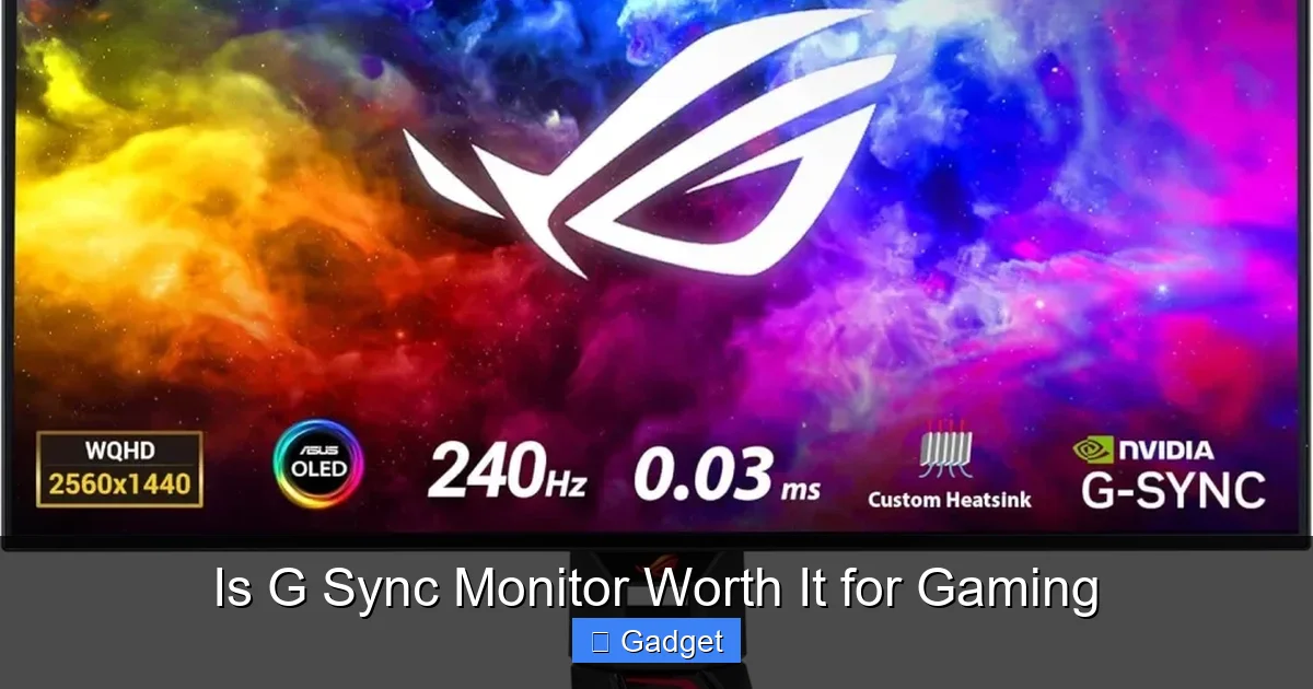 A comparison chart of G-Sync, FreeSync, and Adaptive-Sync specifications
