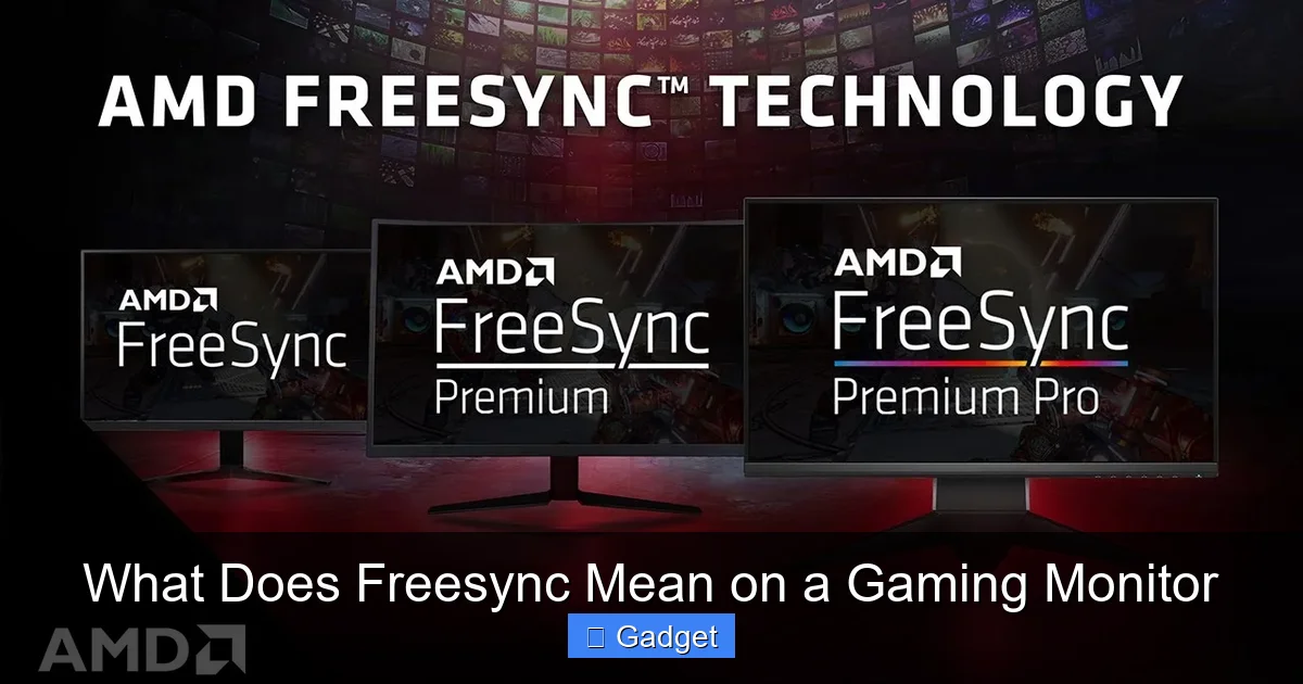 What Does Freesync Mean on a Gaming Monitor