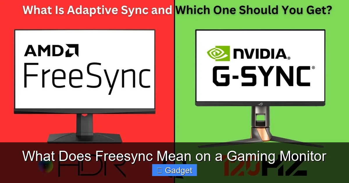 What Does Freesync Mean on a Gaming Monitor
