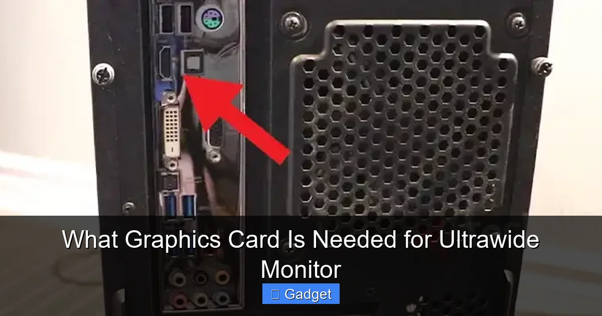 What Graphics Card Is Needed for Ultrawide Monitor