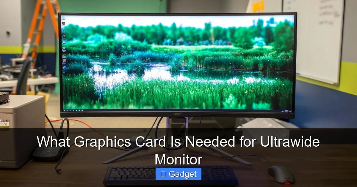 What Graphics Card Is Needed for Ultrawide Monitor