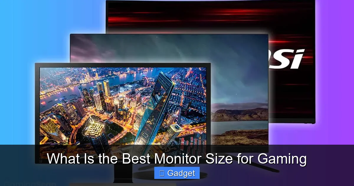 What Is the Best Monitor Size for Gaming
