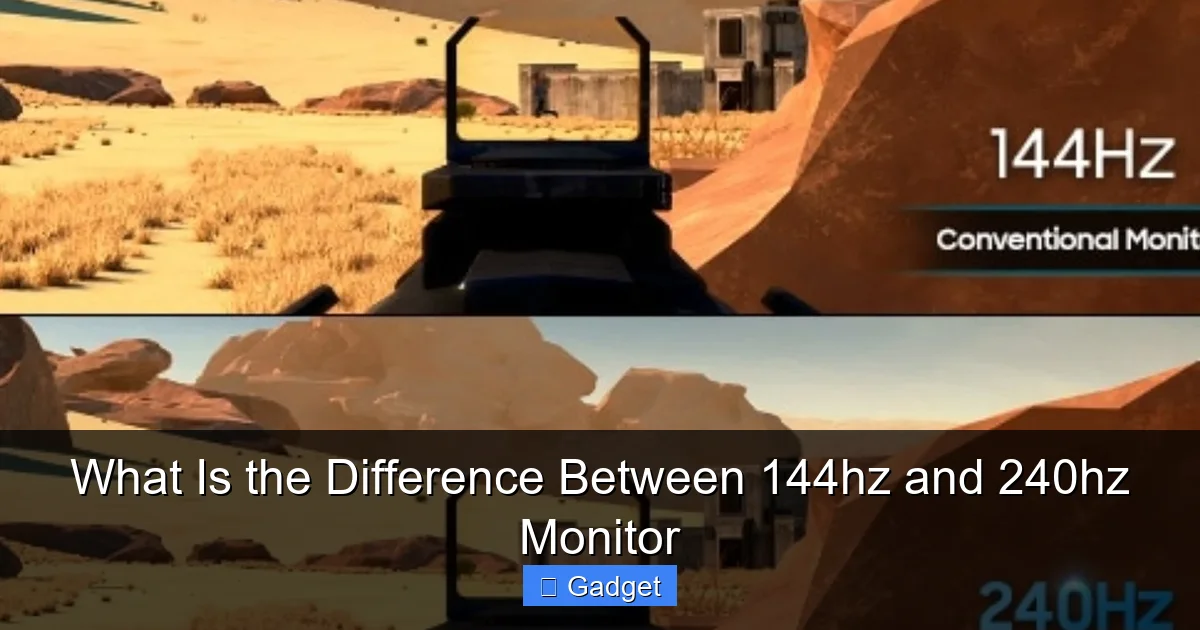 What Is the Difference Between 144hz and 240hz Monitor