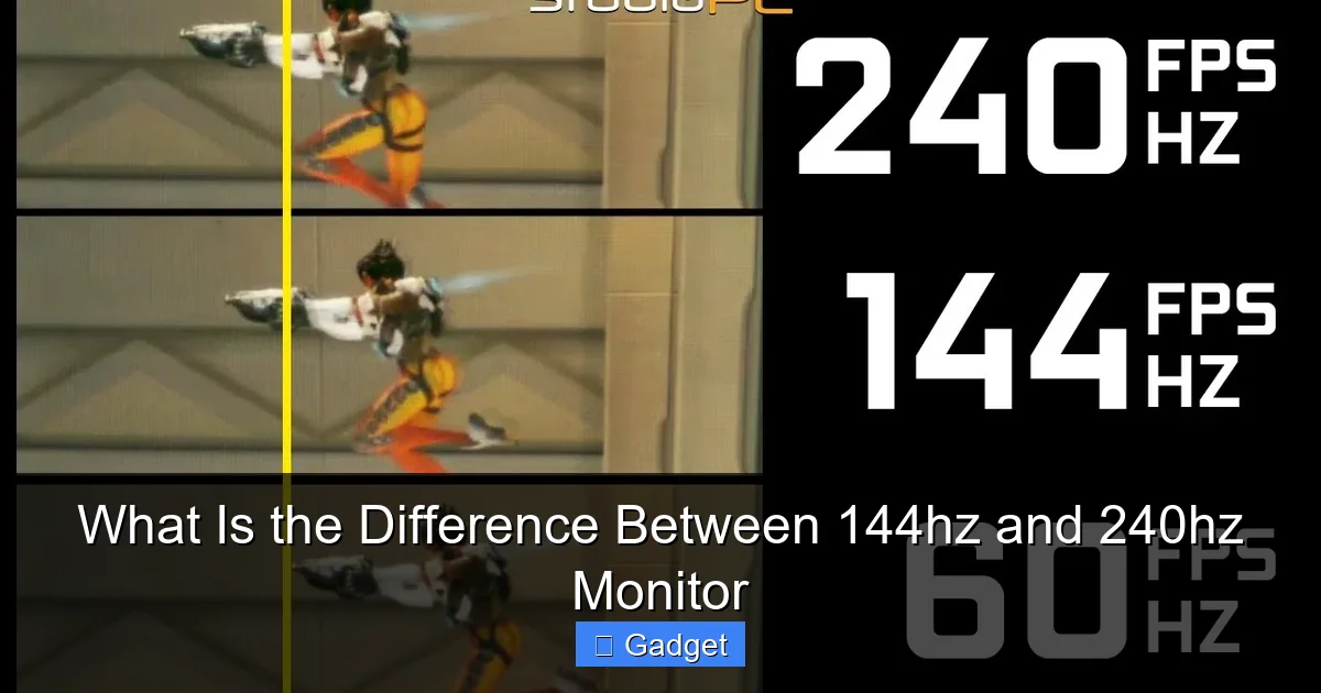 What Is the Difference Between 144hz and 240hz Monitor