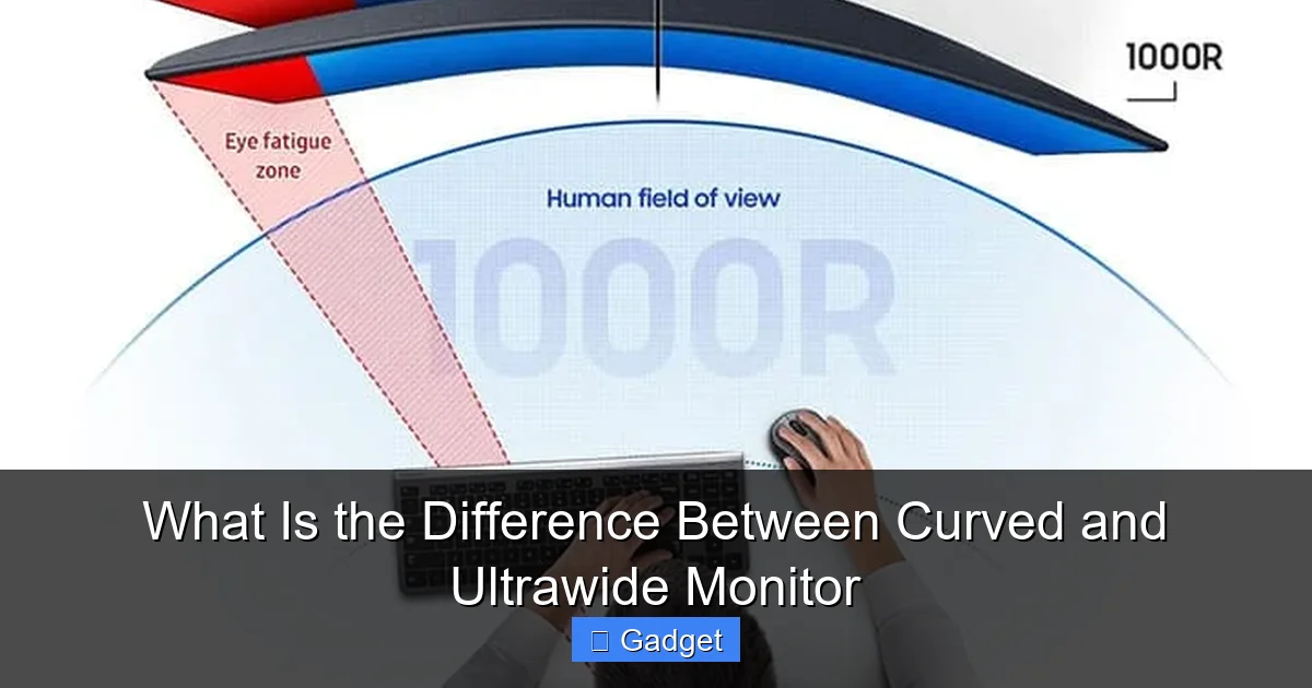 What Is the Difference Between Curved and Ultrawide Monitor