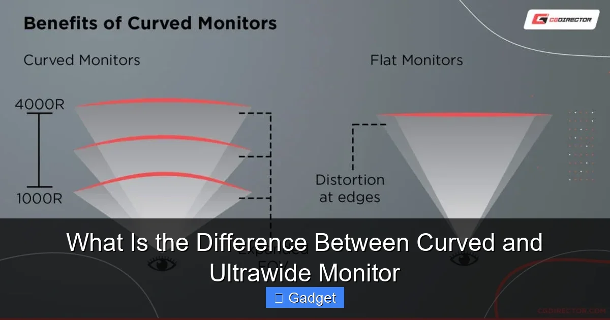What Is the Difference Between Curved and Ultrawide Monitor