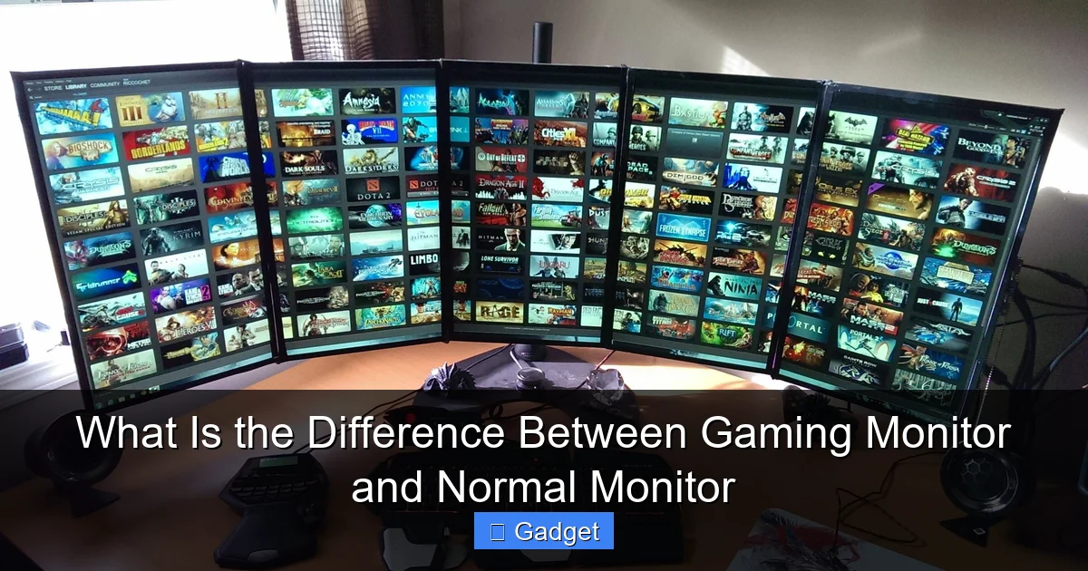 What Is the Difference Between Gaming Monitor and Normal Monitor