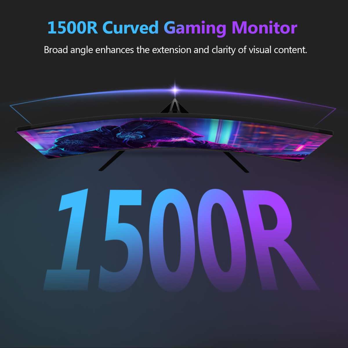 1500R curvature racing monitor