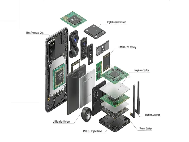 5G smartphone modem chip antenna