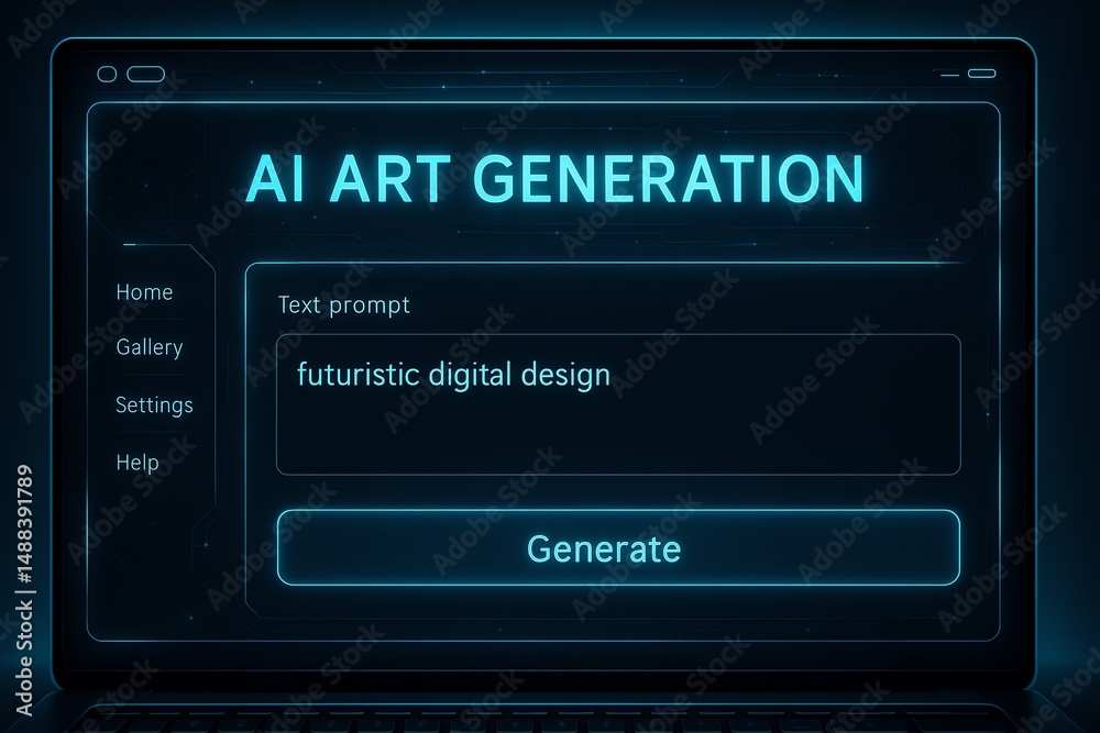 AI generated image prompt example