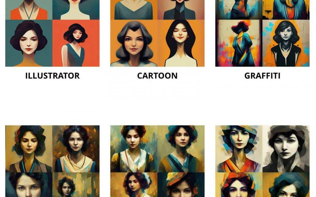 AI image comparison collage