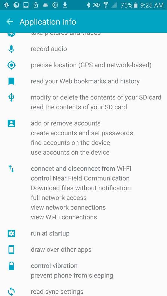 Android overlay permission settings