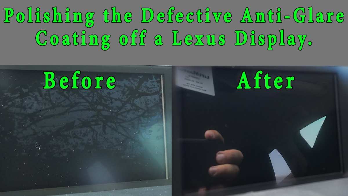 anti glare coating damage on monitor