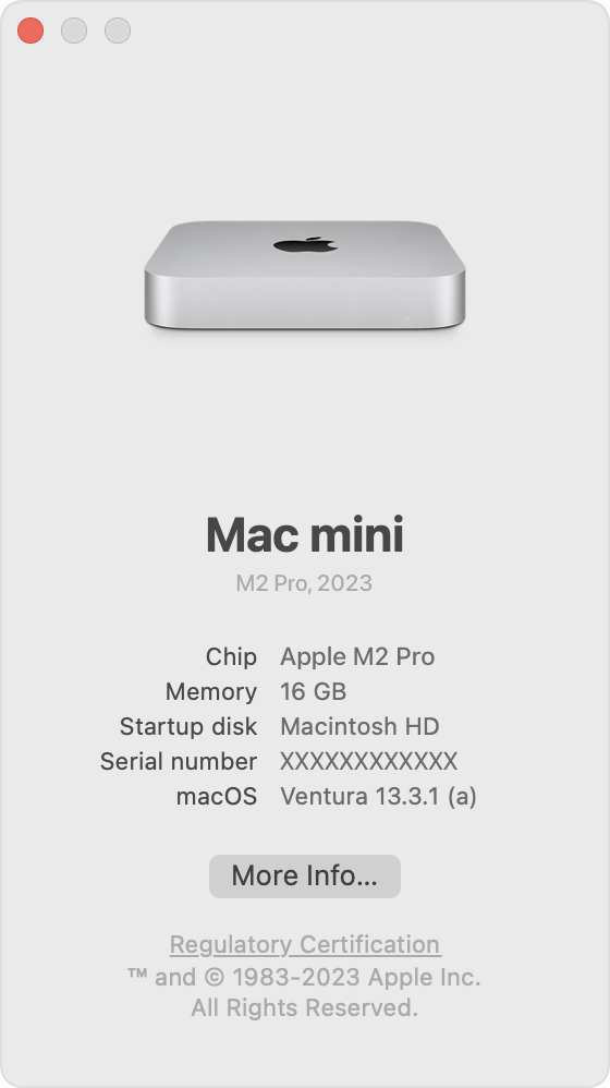 Apple M-series chip identification