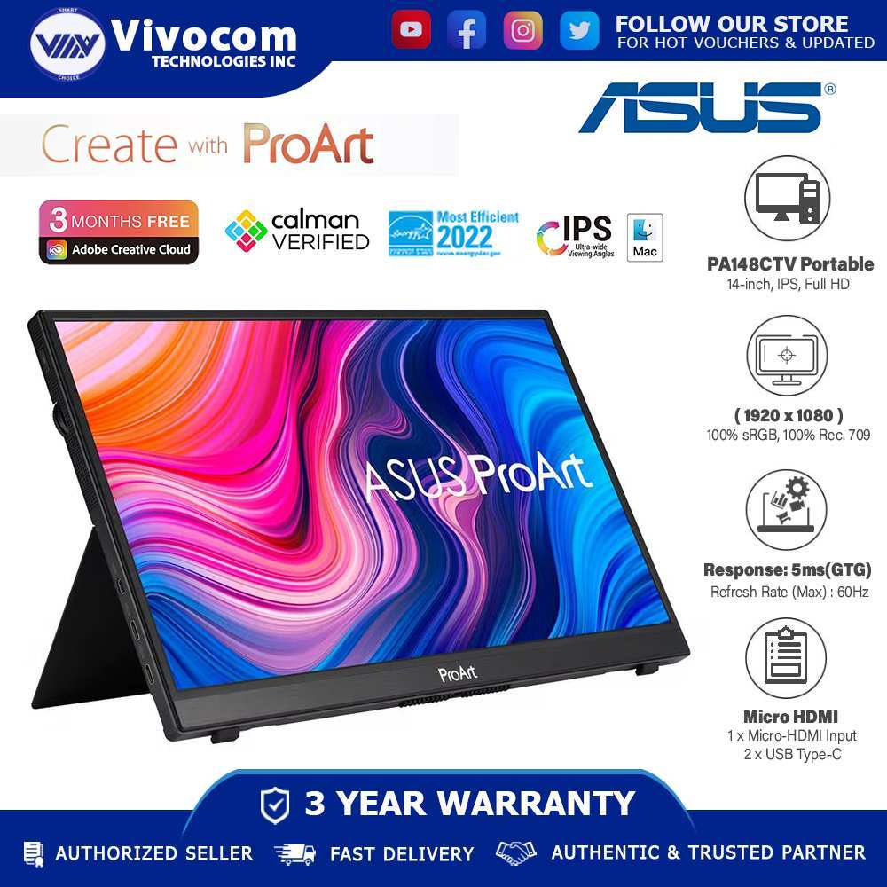 ASUS ProArt portable touchscreen monitor