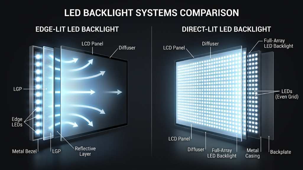 backlight degradation LCD panel