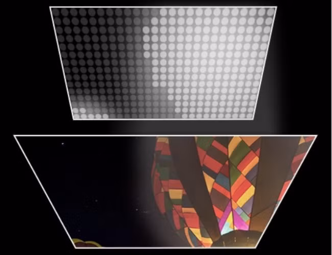 blooming effect monitor test pattern